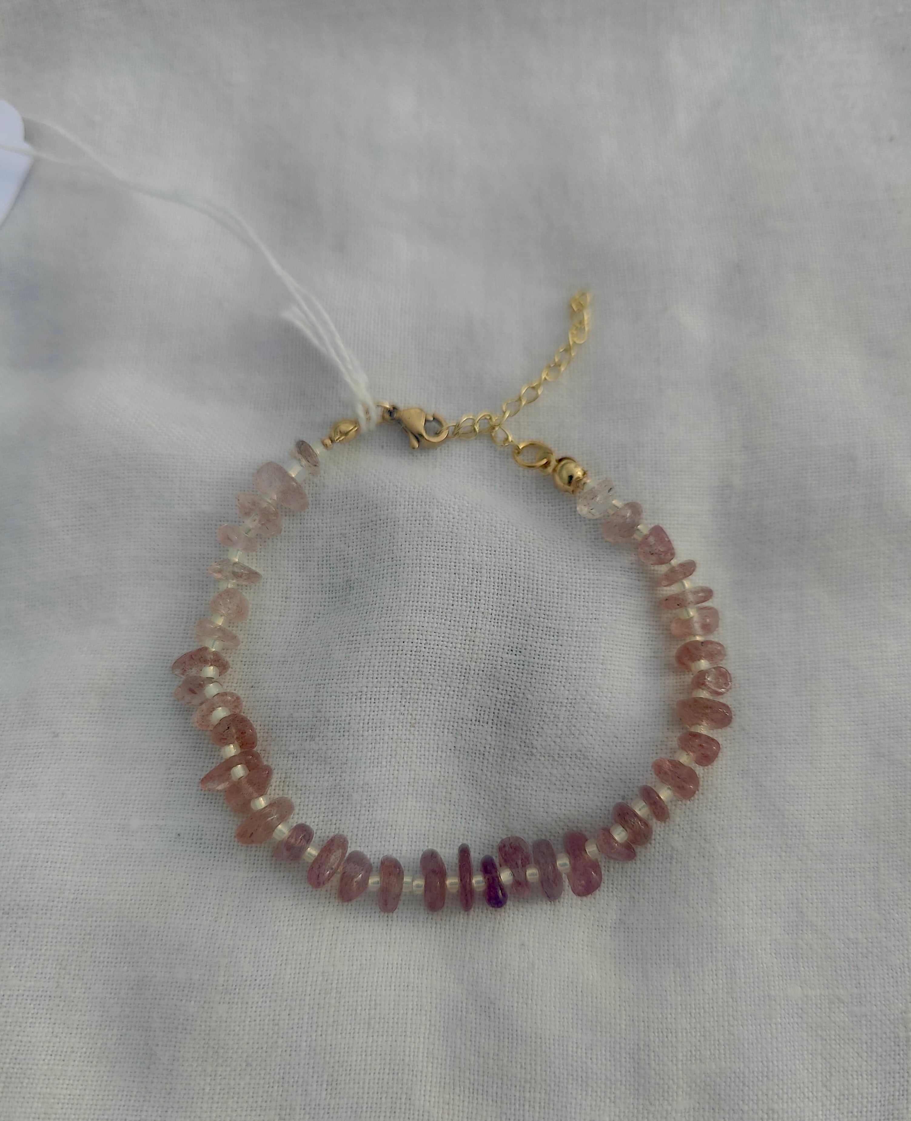 Seagrass Strawberry Quartz S Bracelet