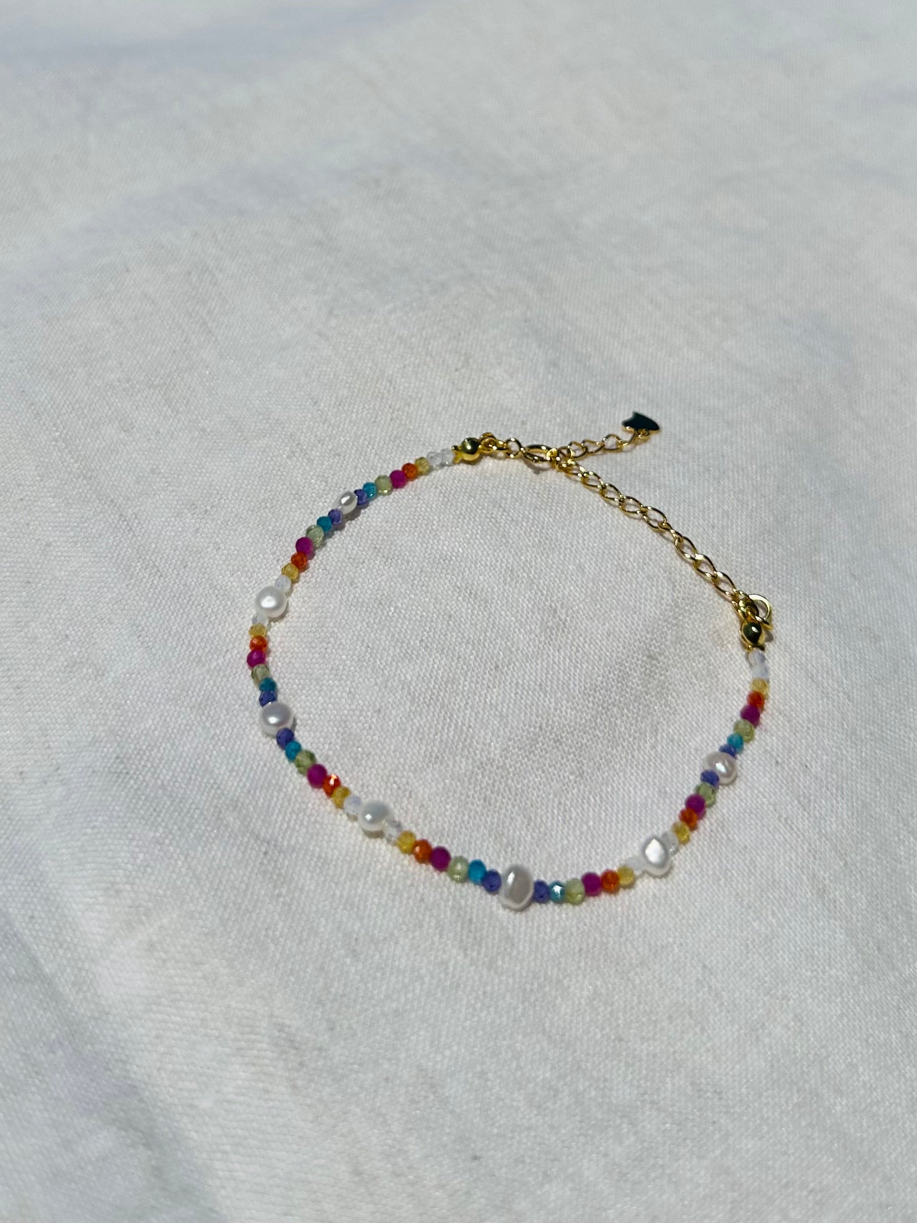 "Light Spectrum & Pearls" Bracelet