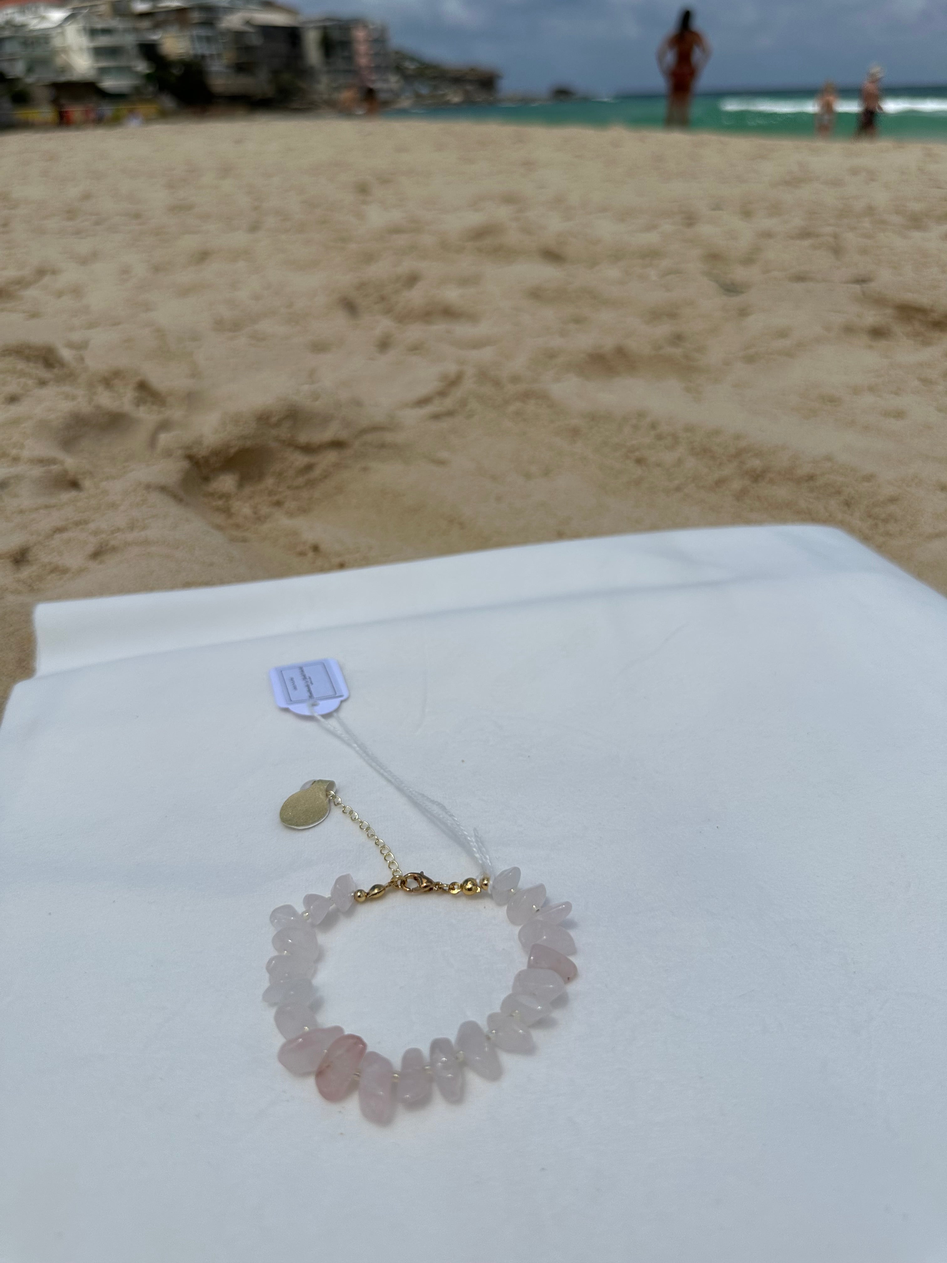 Seagrass Rose Quartz L Bracelet