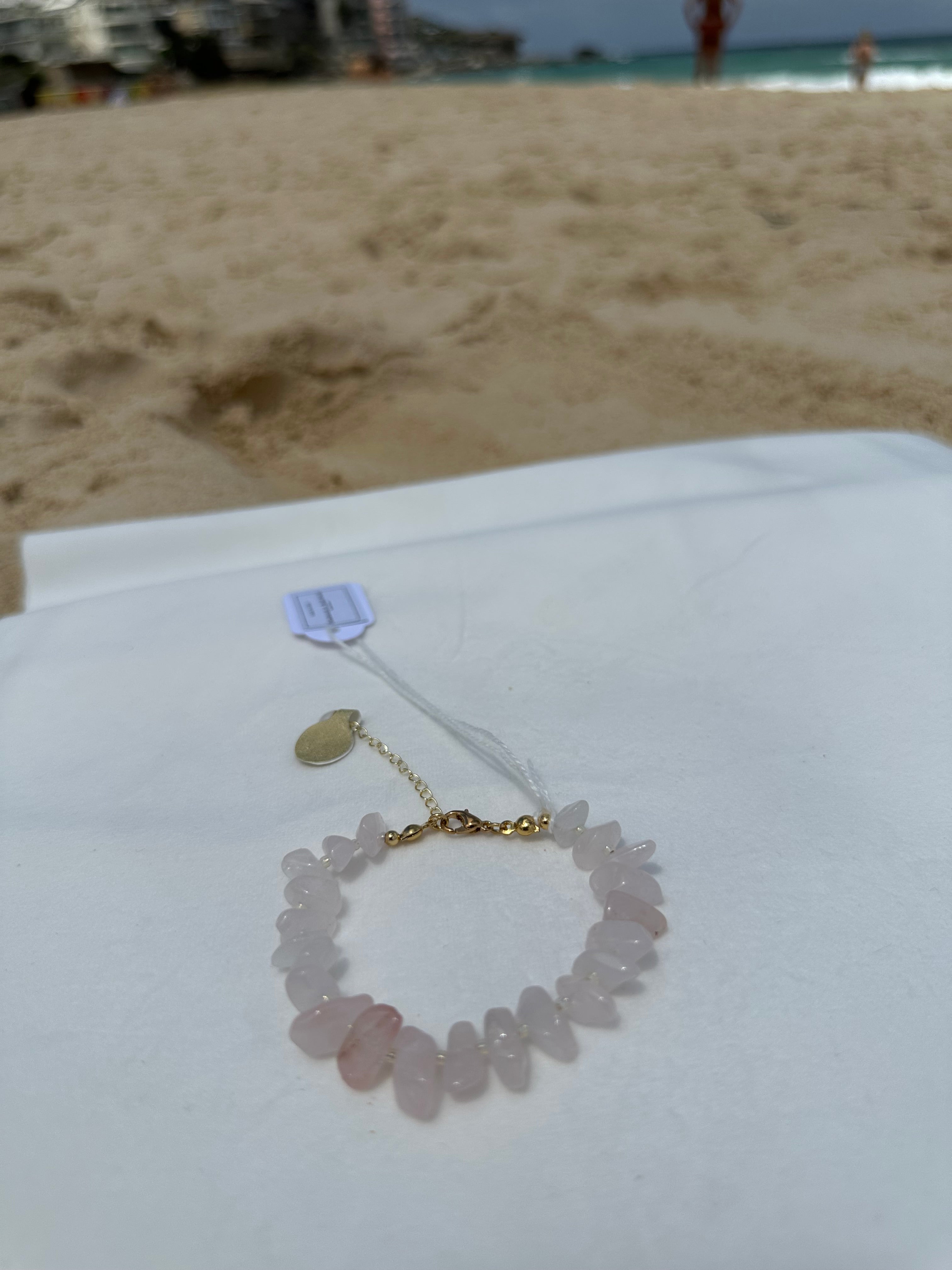 Seagrass Rose Quartz L Bracelet