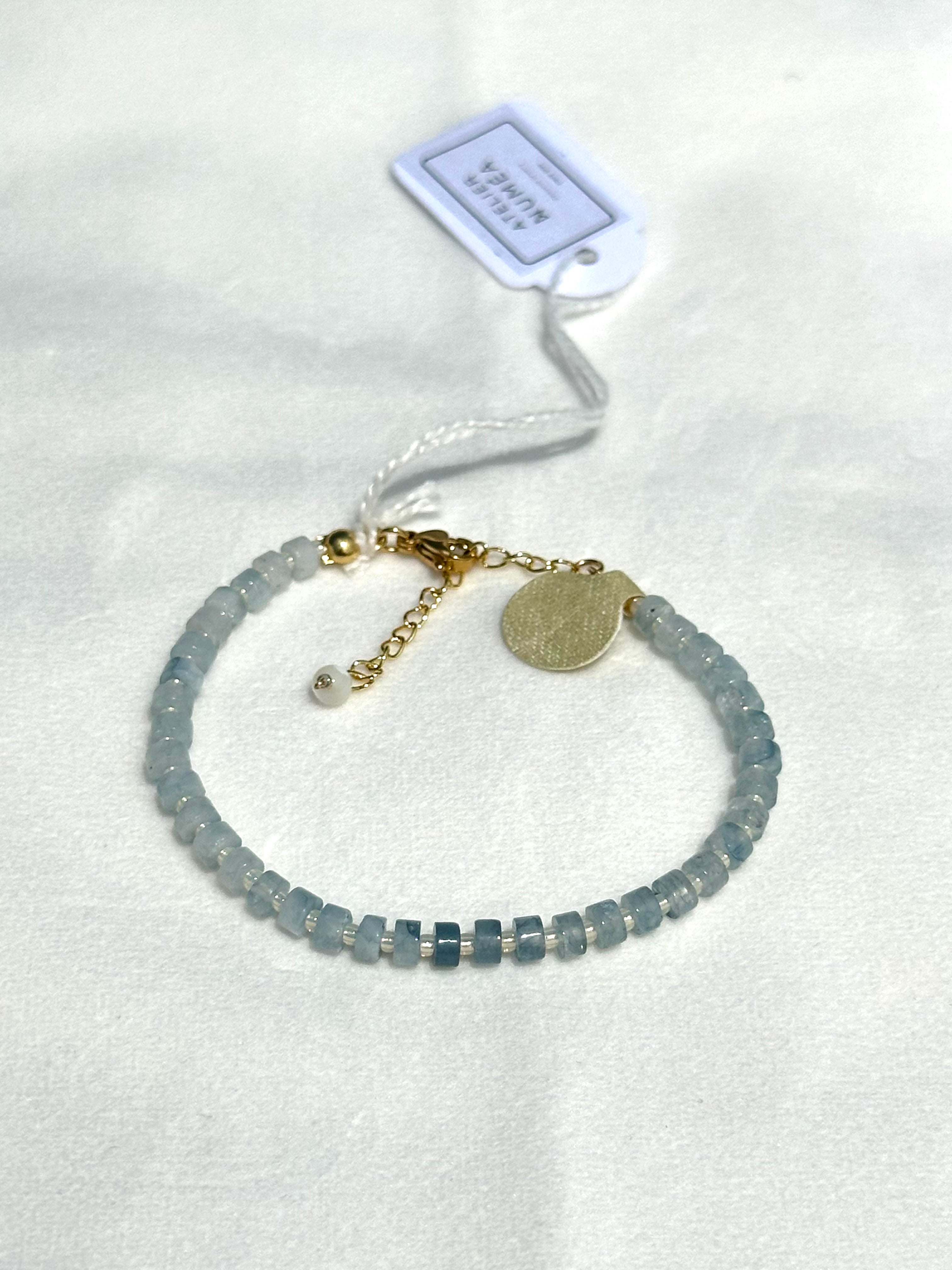 Coral Aquamarine Bracelet