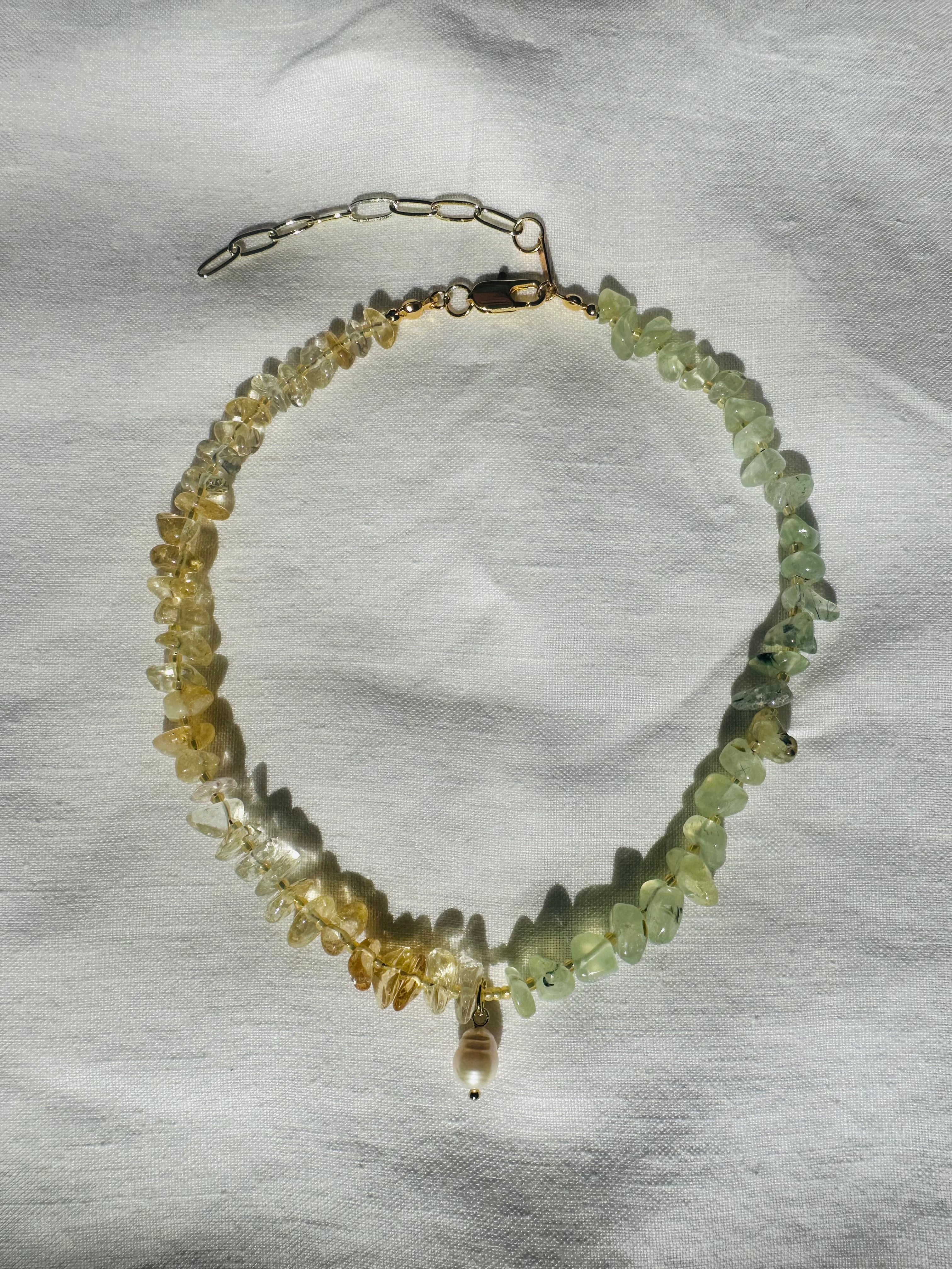 Seagrass Citrine & Penhite M Necklace