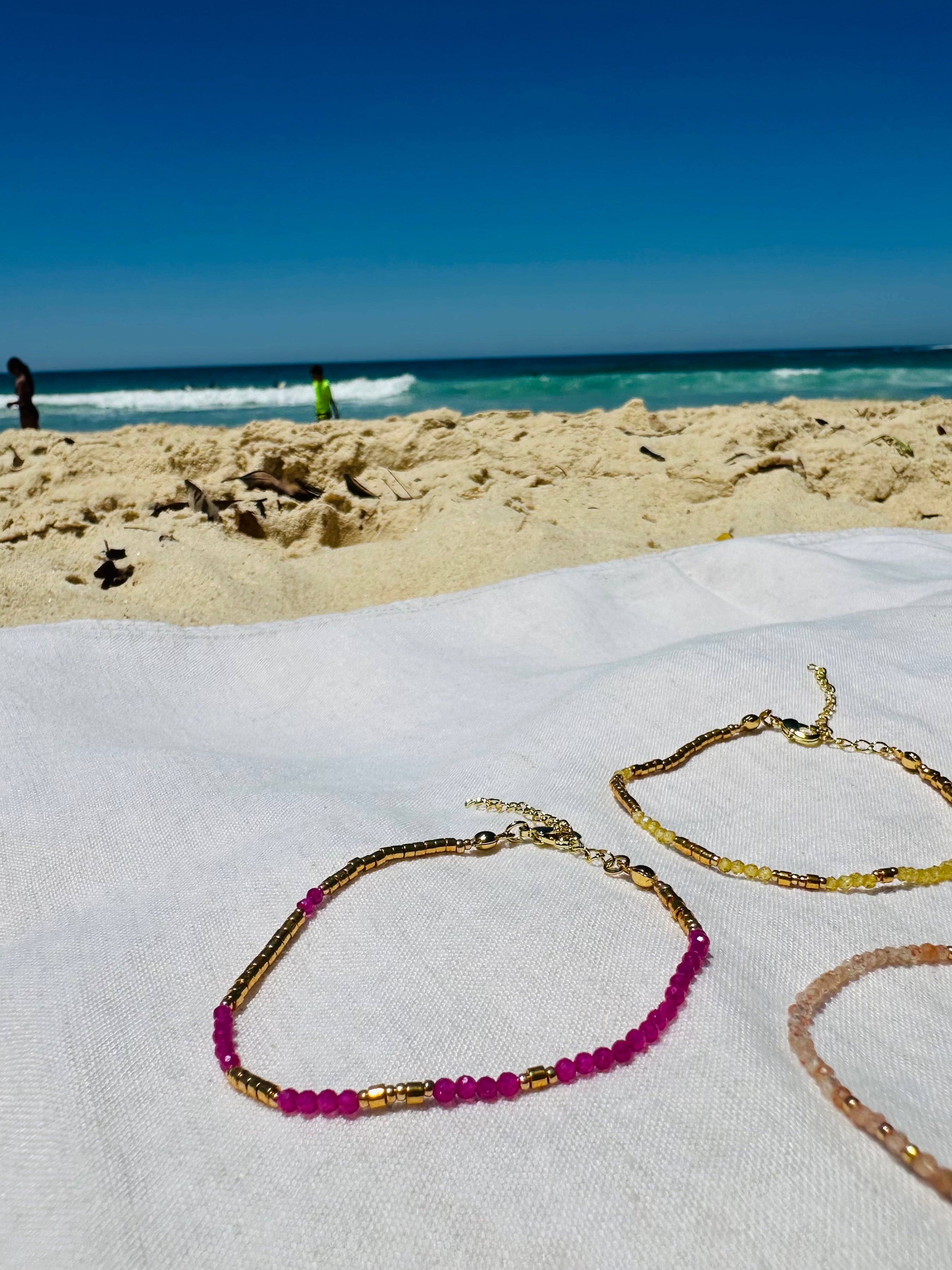 "Ice Cream Toppings - Yellow" Bracelet