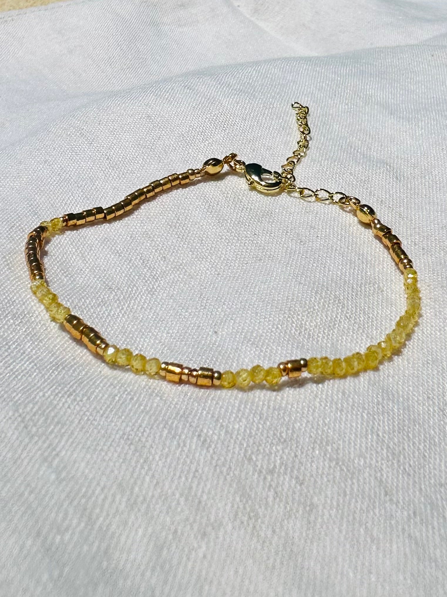 "Ice Cream Toppings - Yellow" Bracelet