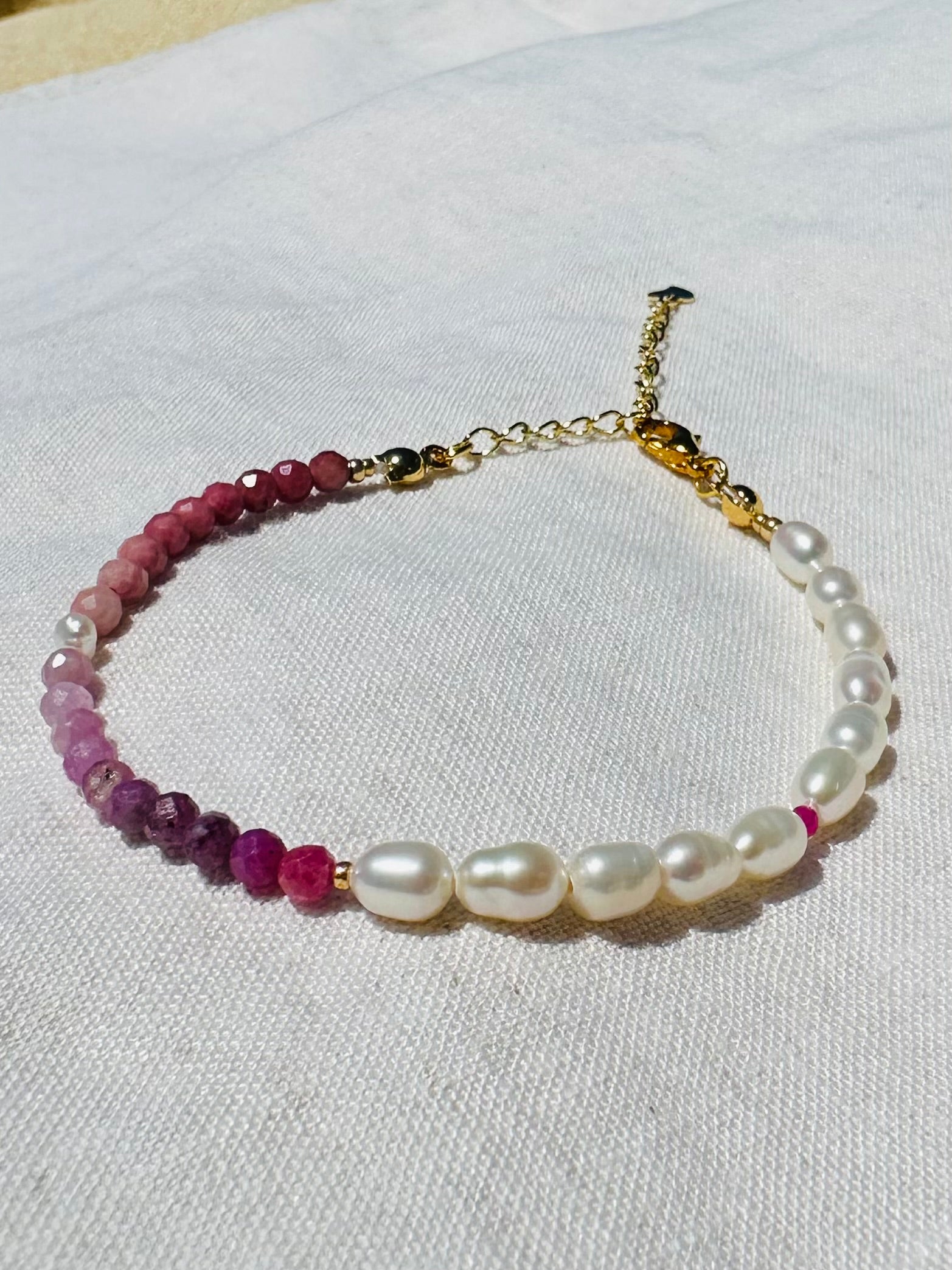 "Halfmoon - Fuschia" Bracelet