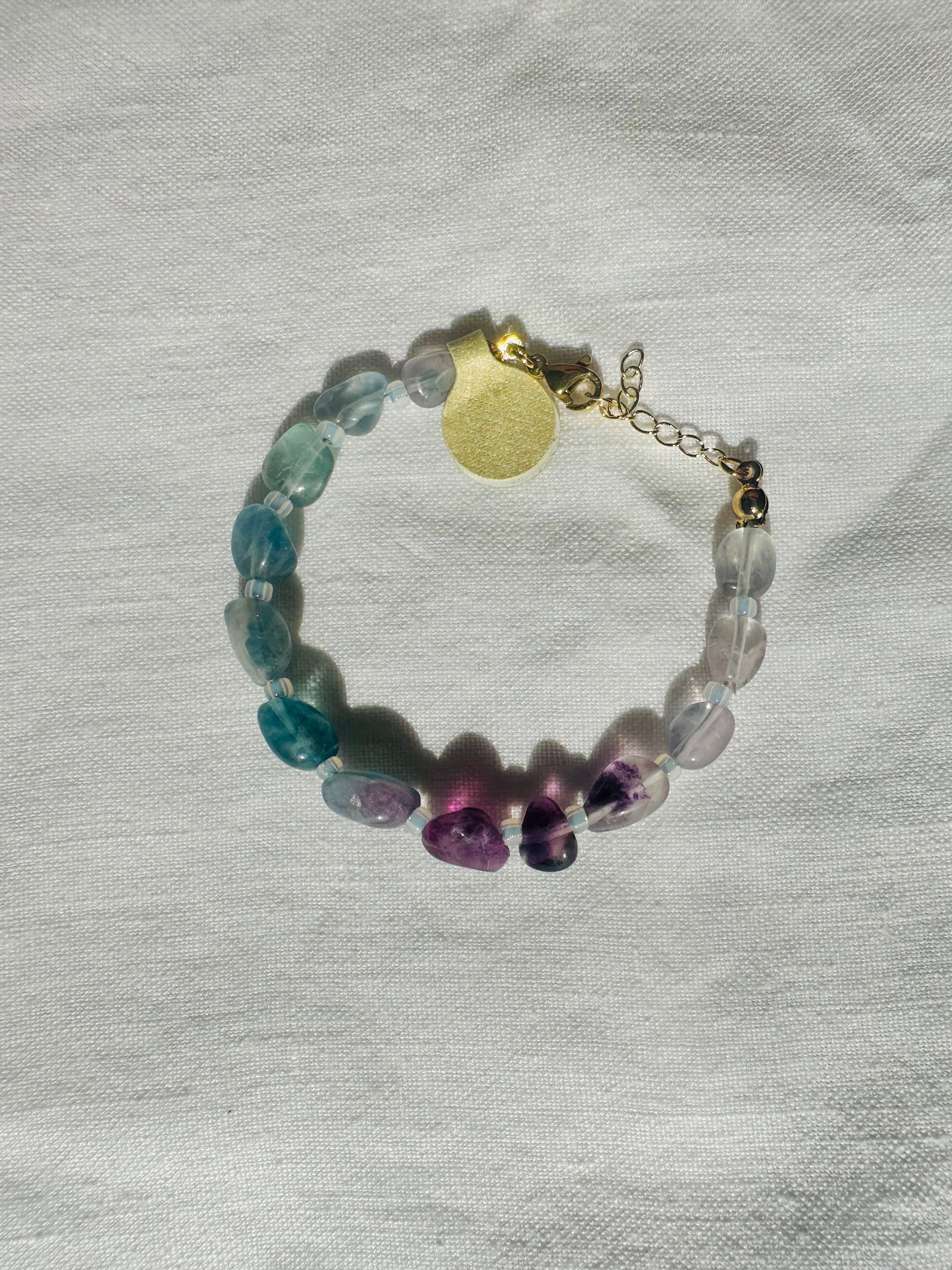 Clouds Fluorite Bracelet